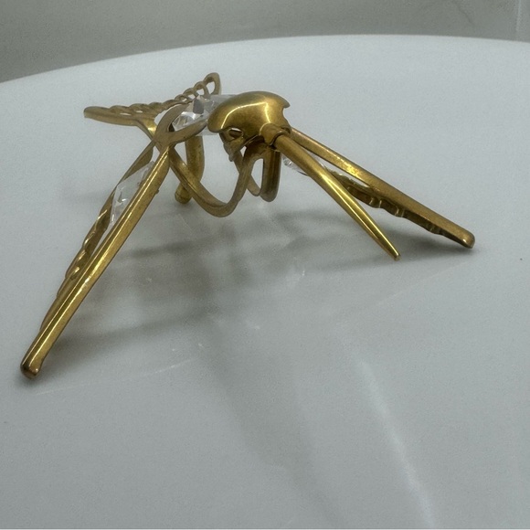 Hummingbird gold-plated with crystals - Picture 3 of 8